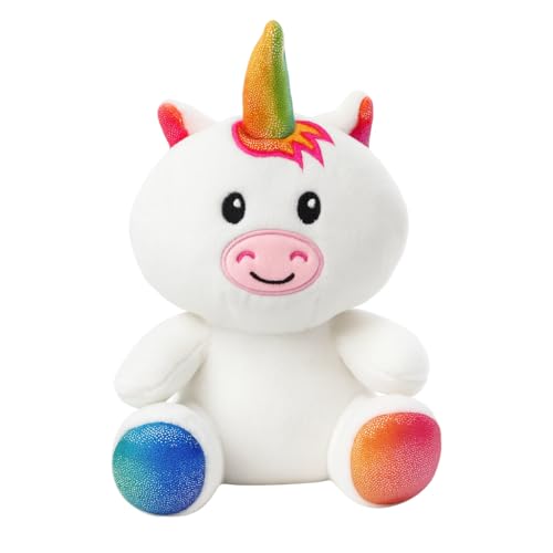 Landahl & Baumann Plüschtiere 17 cm – Kuscheltiere mit Glitzeraugen, weiches Stofftier für Kinder (Einhorn) von Landahl & Baumann