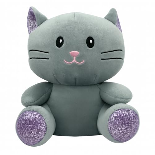 Landahl & Baumann Plüschtiere 17 cm – Kuscheltiere mit Glitzeraugen, weiches Stofftier für Kinder (Katze) von Landahl & Baumann