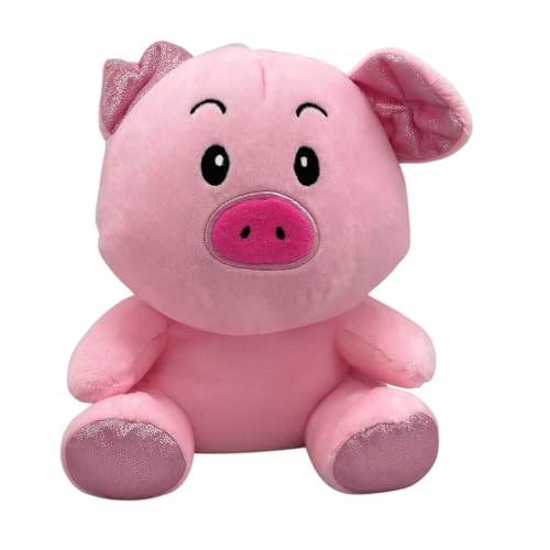 Landahl & Baumann Plüschtiere 17 cm – Kuscheltiere mit Glitzeraugen, weiches Stofftier für Kinder (Schwein) von Landahl & Baumann