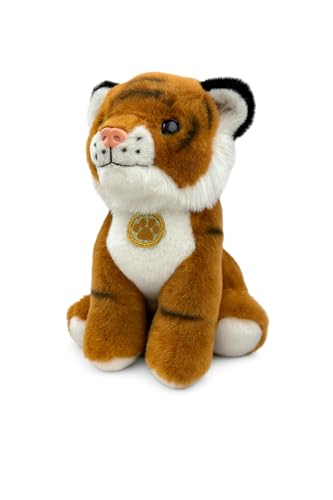 Landahl & Baumann Plüschtiger 23 cm – Kuscheltier Tiger mit großen Glitzeraugen, Weiches Stofftier für Kinder, Geschenkidee Landahl & Baumann Plüschtiger 23 cm – Kuscheltier Tiger mit großen Glitzeraugen, Weiches Stofftier für Kinder, Geschenkidee von Landahl & Baumann