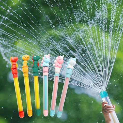Landrain Feuerwerks Wasserpistole Spielzeug, Feuerwerks Lange Wasserpistole Kinder 36cm, Cartoon Niedlich Bunte Wasserspritzpistole, Fun Pool Spielzeug für Outdoor Pool Beach von Landrain