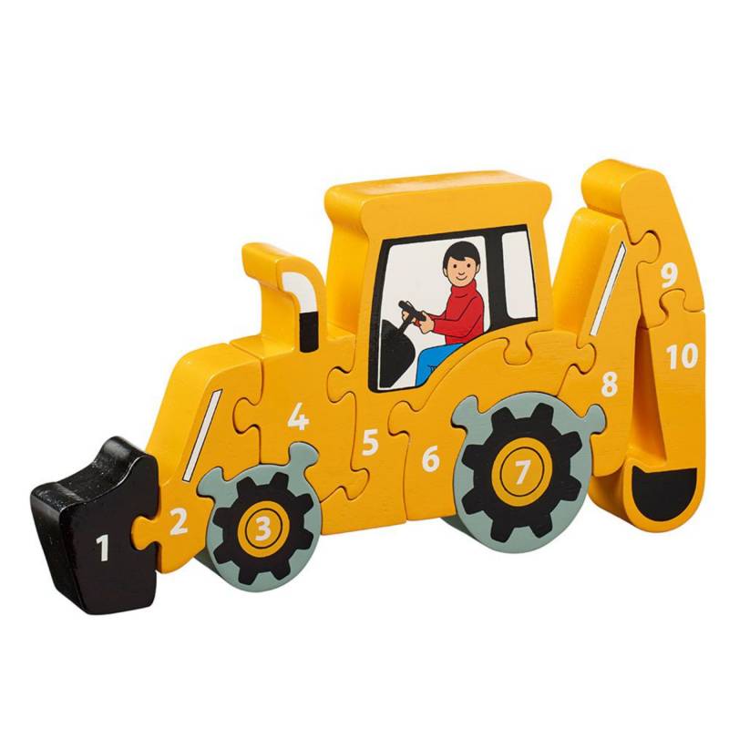 Lanka Kade kleines Zahlenpuzzle (1-10) - Bagger von Lanka Kade