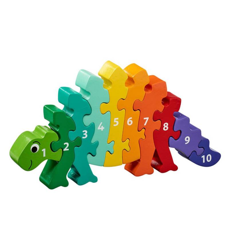 Lanka Kade kleines Zahlenpuzzle (1-10) - Dinosaurier von Lanka Kade