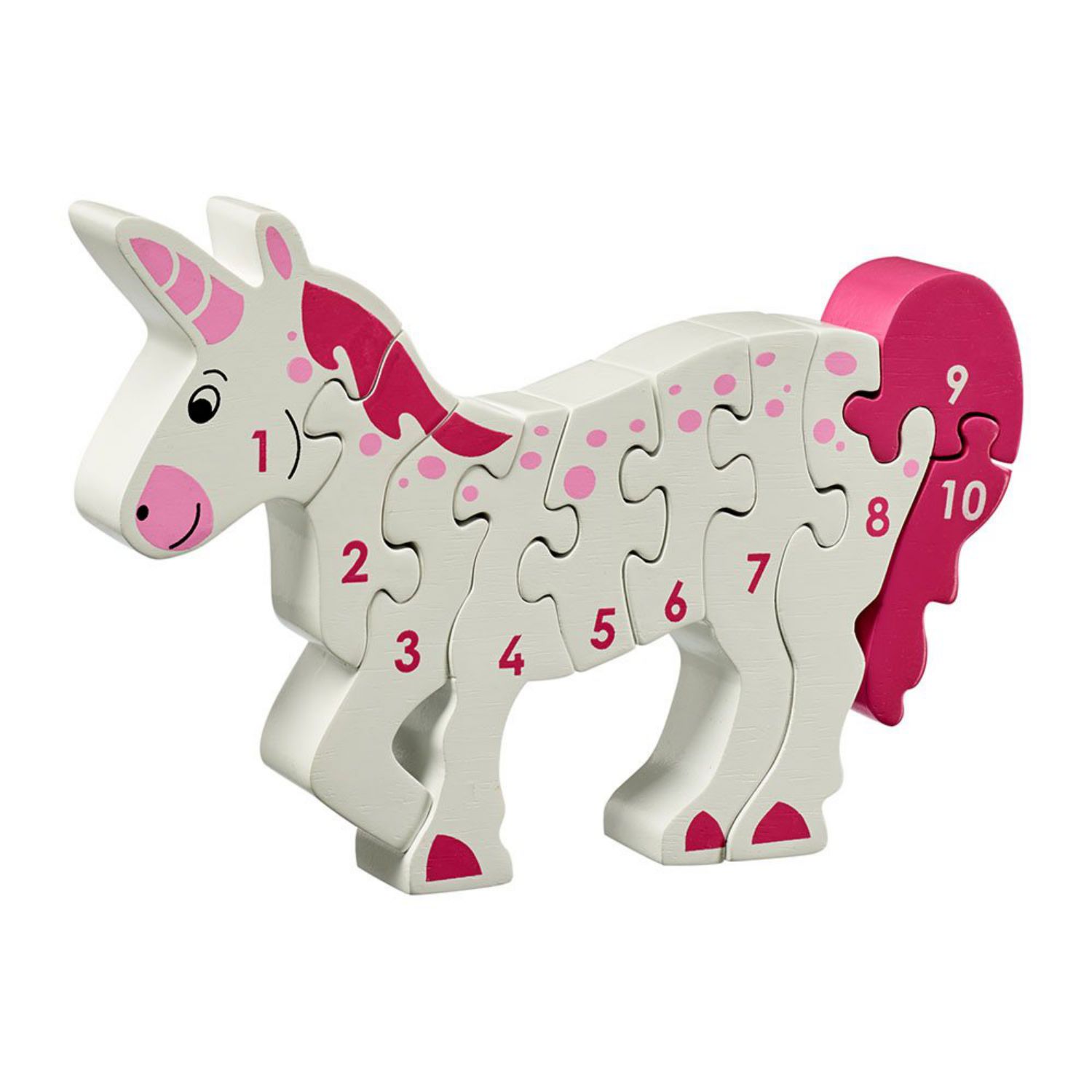 Lanka Kade kleines Zahlenpuzzle (1-10) - Einhorn von Lanka Kade