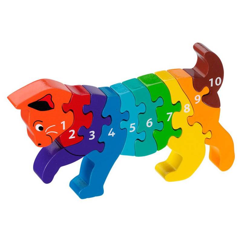 Lanka Kade kleines Zahlenpuzzle (1-10) - Katze von Lanka Kade