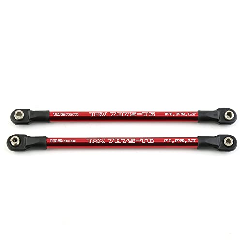 Lanko 2 Stück Series Verbindungsstange aus Aluminium 5318X 5318 rot eloxiert für 1/10 E-Summit Upgrade Teile für Auto mit Fernbedienung von Lanko