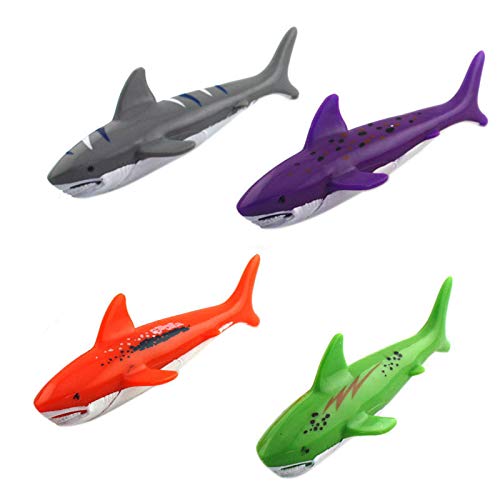 Lanko 4-teiliges Schwimmspielzeug für Kinder, Tauchspielzeug, Tauchspielzeug, Schwimmbad, Rutschen, Torpedo Lanko 4-teiliges Schwimmspielzeug für Kinder, Tauchspielzeug, Tauchspielzeug, Schwimmbad, Rutschen, Torpedo von Lanko