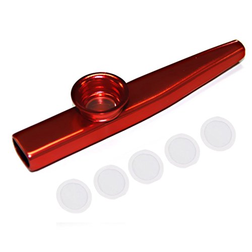 Lanko Kazoo aus Aluminiumlegierung mit roter Membran von Lanko
