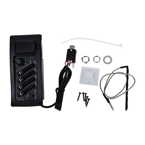 Lanko Vorverstärker für Gitarre Equalizer EQ 4-Band EQ Vorverstärker Akustik Piezo 7545r Lanko Vorverstärker für Gitarre Equalizer EQ 4-Band EQ Vorverstärker Akustik Piezo 7545r von Lanko