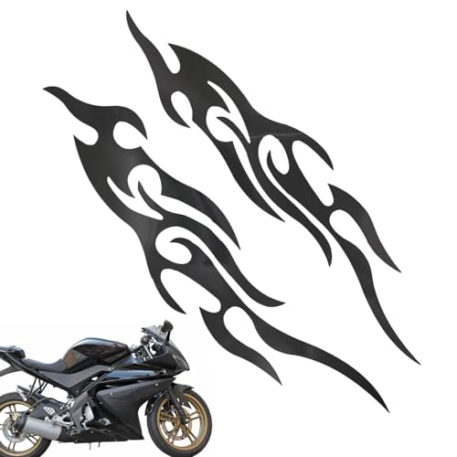 Lanmijia 2 Stück Autoaufkleber, Flamme Karosserie Aufkleber, Reflektierend Auto Aufkleber, wetterfest glänzend Motorrad Feuer für Auto Fahrrad Helm PKW LKW Motorrad Moped Scooter, Racing Zubehör Lanmijia 2 Stück Autoaufkleber, Flamme Karosserie Aufkleber, Reflektierend Auto Aufkleber, wetterfest glänzend Motorrad Feuer für Auto Fahrrad Helm PKW LKW Motorrad Moped Scooter, Racing Zubehör von Lanmijia