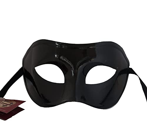 LannaKind Handgefertigte Venezianische Maske Augenmaske Gesicht Colombina Maskenball Damen und Herren schwarz (Cl7) von LannaKind