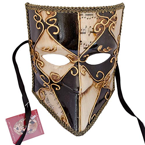 LannaKind Venezianische Maske Casanova Bauta Ballmaske Karneval Fasching Herren (Bauta10) von LannaKind