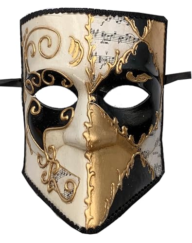 LannaKind Venezianische Maske Casanova Bauta Ballmaske Karneval Fasching Herren (Bauta17) von LannaKind
