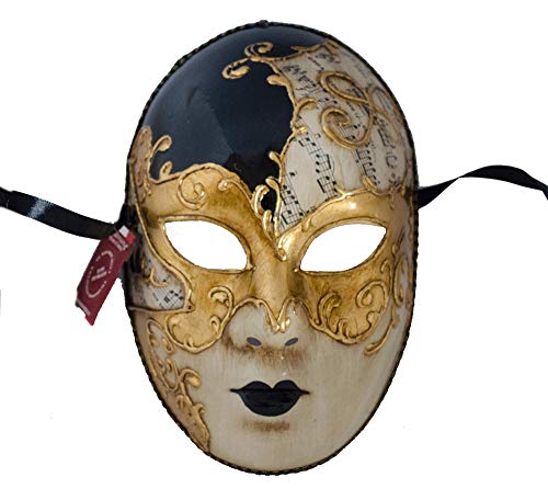 Lannakind Venezianische Maske Gesichtsmaske Volto Damen Karneval Ballmaske Maskerade Wand-Deko von Lannakind