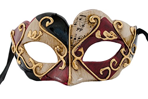LannaMask Handgefertigte Venezianische Maske Augenmaske Colombina Ballmaske Karneval Fasching Kinder (C03) von LannaMask