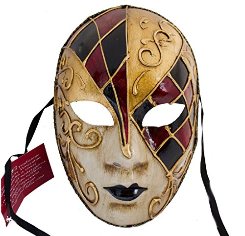 Lannakind Venezianische Maske Gesichtsmaske Volto Damen Karneval Ballmaske Maskerade Wand-Deko von Lannakind