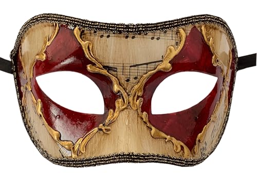 Lannakind Handgefertigte Venezianische Maske Augenmaske Colombina Ballmaske Damen und Herren (C10) von Lannakind