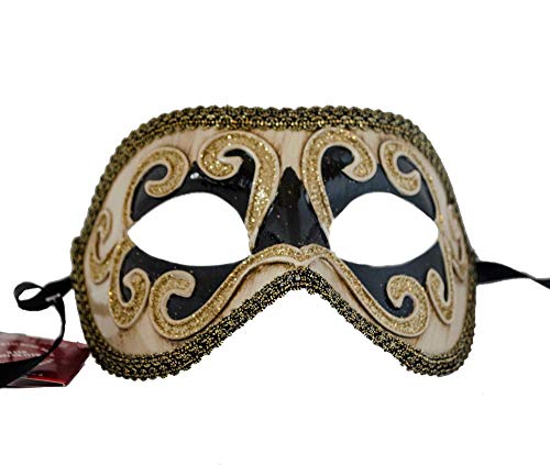 Lannakind Handgefertigte Venezianische Maske Augenmaske Colombina Ballmaske Damen und Herren (C4) von Lannakind