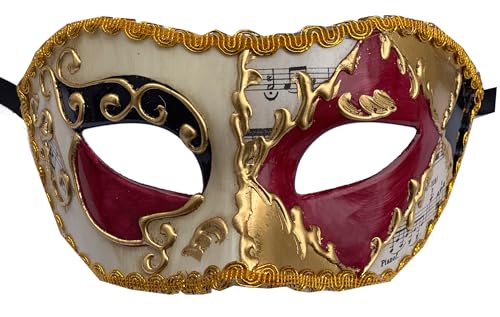 Lannakind Handgefertigte Venezianische Maske Augenmaske Colombina Ballmaske Damen und Herren (C5) von Lannakind