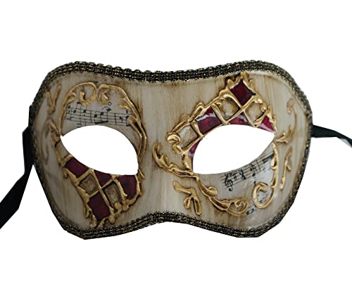 Lannakind Handgefertigte Venezianische Maske Augenmaske Colombina Ballmaske Damen und Herren (C7) von Lannakind