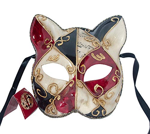 Lannakind Venezianische Maske Gesichtsmaske Katzenmaske Karneval Fasching (K4) von Lannakind