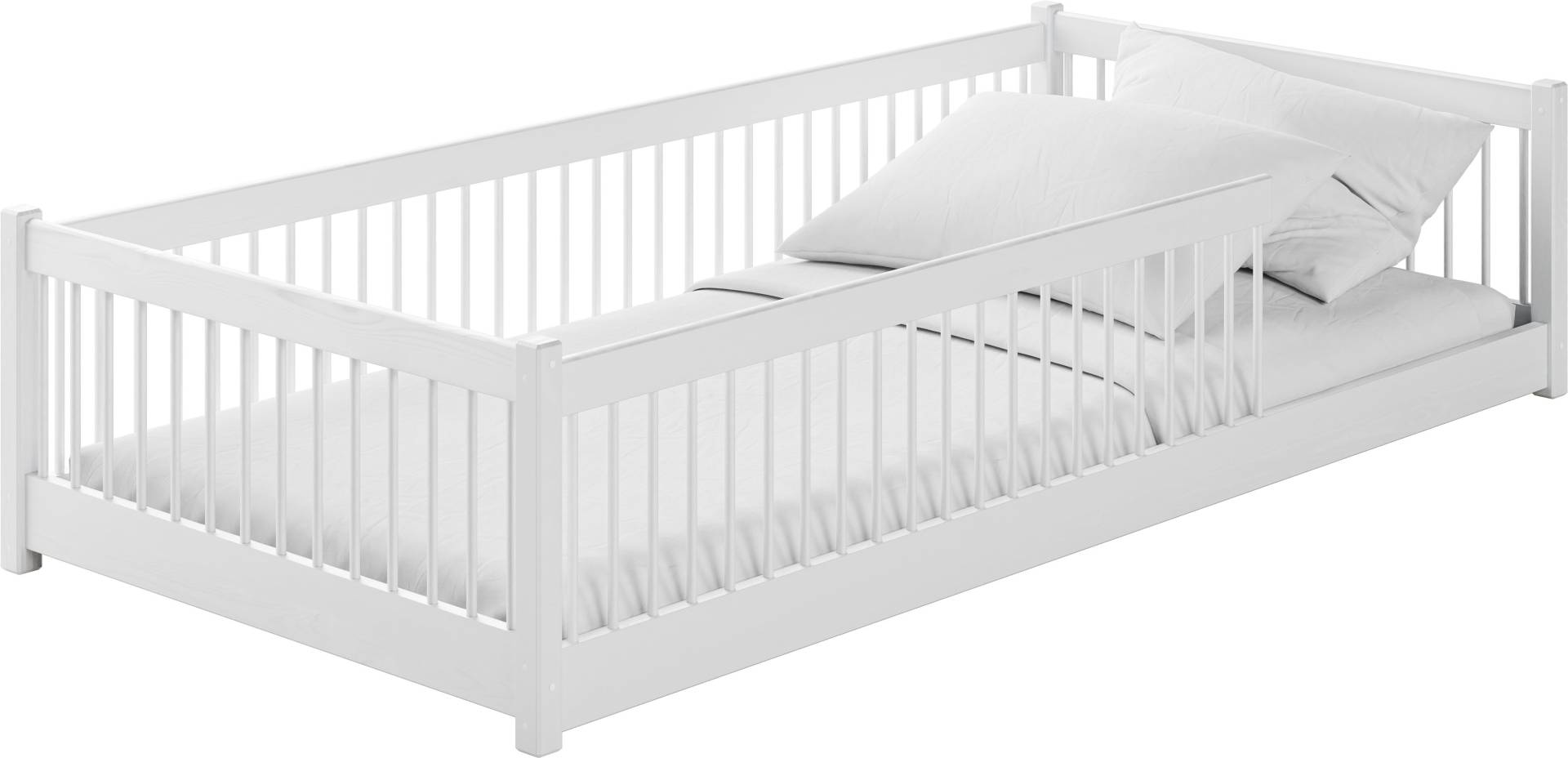 Lano Meble PEDRO Montessori Floor Bett 80x180 cm, Weiß von Lano Meble