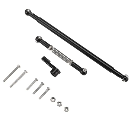 Lanonvy für MN86S MN86 MN86KS MN86K MN G500 Upgrade Teile Metall Lenkung Ziehen Stange Servo Verbindung Stange 1/12 RC, Schwarz von Lanonvy