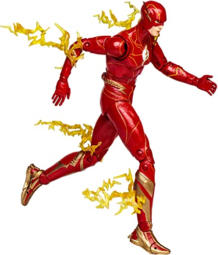 Lansay DC - The Flash Movie - The Flash (Hero Costume) 18 cm - Sammelfigur & Zubehör - Comics Charaktere - ab 12 Jahren von Lansay