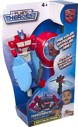 Lansay Flying Heroes – Transformers – Optimus Prime – Fliegende Figur und Sein Launcher – Filmfiguren – ab 6 Jahren von Lansay