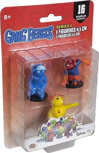 Lansay Gang Beasts – 3 Figuren, 4,5 cm, zufälliges Modell, Videospiele, ab 8 Jahren von Lansay