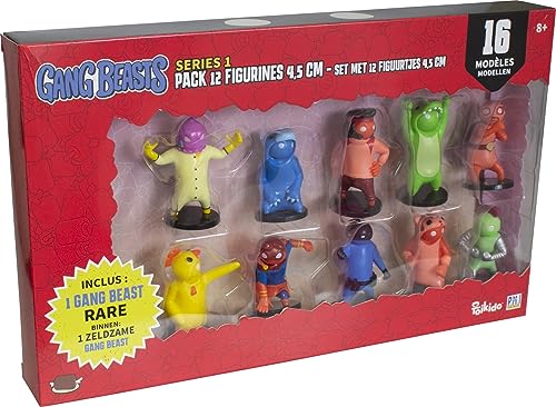 Lansay Gang Beasts – Packung mit 12 Figuren, 4,5 cm, zufälliges Modell, Videospiele, ab 8 Jahren von Lansay