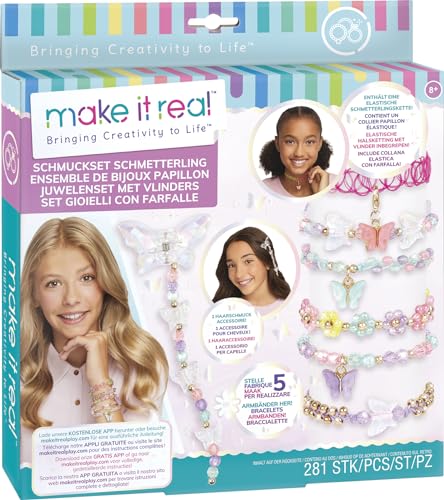Lansay Make It Real Schmetterlings-Schmuck, Schmuckherstellung für Kinder, ab 8 Jahren, mehrfarbig Lansay Make It Real Schmetterlings-Schmuck, Schmuckherstellung für Kinder, ab 8 Jahren, mehrfarbig von Lansay
