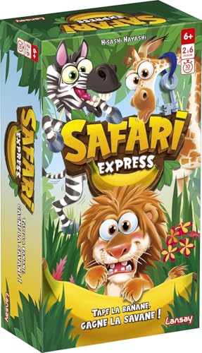 Lansay | Safari Express | Familienspiel mit 100 Karten und Banane | Reflexe, Beobachtung, Erinnerung und verrücktes Lachen, ab 2 Spielern | ab 6 Jahren | schnelles und interaktives Spiel Lansay | Safari Express | Familienspiel mit 100 Karten und Banane | Reflexe, Beobachtung, Erinnerung und verrücktes Lachen, ab 2 Spielern | ab 6 Jahren | schnelles und interaktives Spiel von Lansay