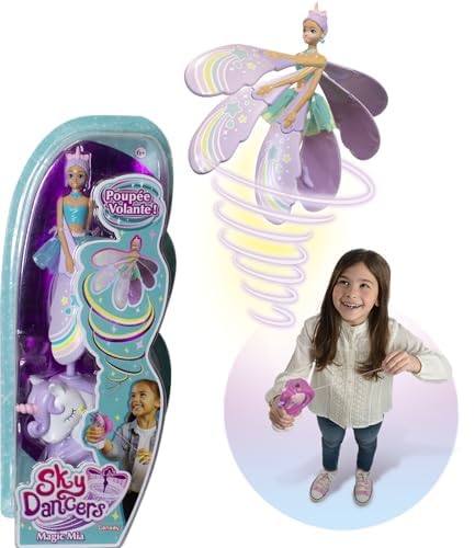 Lansay - Sky Dancers – Magic Mia – Puppe Fliegende Fee für Kinder ab 6 Jahren – Magische Puppe 18 cm – fliegt mit einem Einhornwerfer ohne Batterien – staunen Sie Ihre Kinder – Geschenkidee zum Lansay - Sky Dancers – Magic Mia – Puppe Fliegende Fee für Kinder ab 6 Jahren – Magische Puppe 18 cm – fliegt mit einem Einhornwerfer ohne Batterien – staunen Sie Ihre Kinder – Geschenkidee zum von Lansay