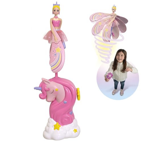 Lansay - Sky Dancers – Rainbow Rose – Puppe Fliegende Fee für Kinder ab 6 Jahren – Magische Puppe 18 cm – fliegt mit einem Einhornwerfer ohne Batterien – staunen Sie Ihre Kinder – Geschenkidee zum Lansay - Sky Dancers – Rainbow Rose – Puppe Fliegende Fee für Kinder ab 6 Jahren – Magische Puppe 18 cm – fliegt mit einem Einhornwerfer ohne Batterien – staunen Sie Ihre Kinder – Geschenkidee zum von Lansay