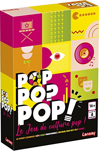 Lansay Pop Pop Pop Gesellschaftsspiel, Gesellschaftsspiel, ab 16 Jahren, ab 4 Spielern von Lansay