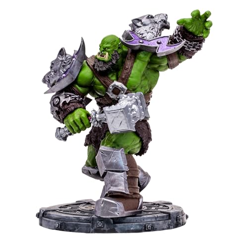 Lansay McFarlane Toys – Figur World of Warcraft Orc – Schamane/Krieger – Maßstab 1:12 – Offiziell lizenziert – Videospiel-Spielzeug – Wow Collection – Zubehör inklusive – Geschenkidee Geek von Lansay