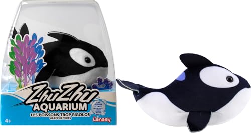 Lansay Zhu Zhu Aquarium – Margot der kleine Orca – Mini-Universum – interaktives Tier – ab 4 Jahren von Lansay