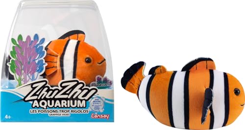 ZHU ZHU Aquarium – Moon der Clownfisch – Orange & Weiß – Weiches & interaktives Plüschtier für Kinder ab 4 Jahren – Erstellung verzauberter Geschichten – lustiges interaktives Tier – kein Wasser ZHU ZHU Aquarium – Moon der Clownfisch – Orange & Weiß – Weiches & interaktives Plüschtier für Kinder ab 4 Jahren – Erstellung verzauberter Geschichten – lustiges interaktives Tier – kein Wasser von Lansay