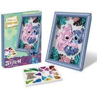 Paillettenkunst Stitch & Angel von Lansay