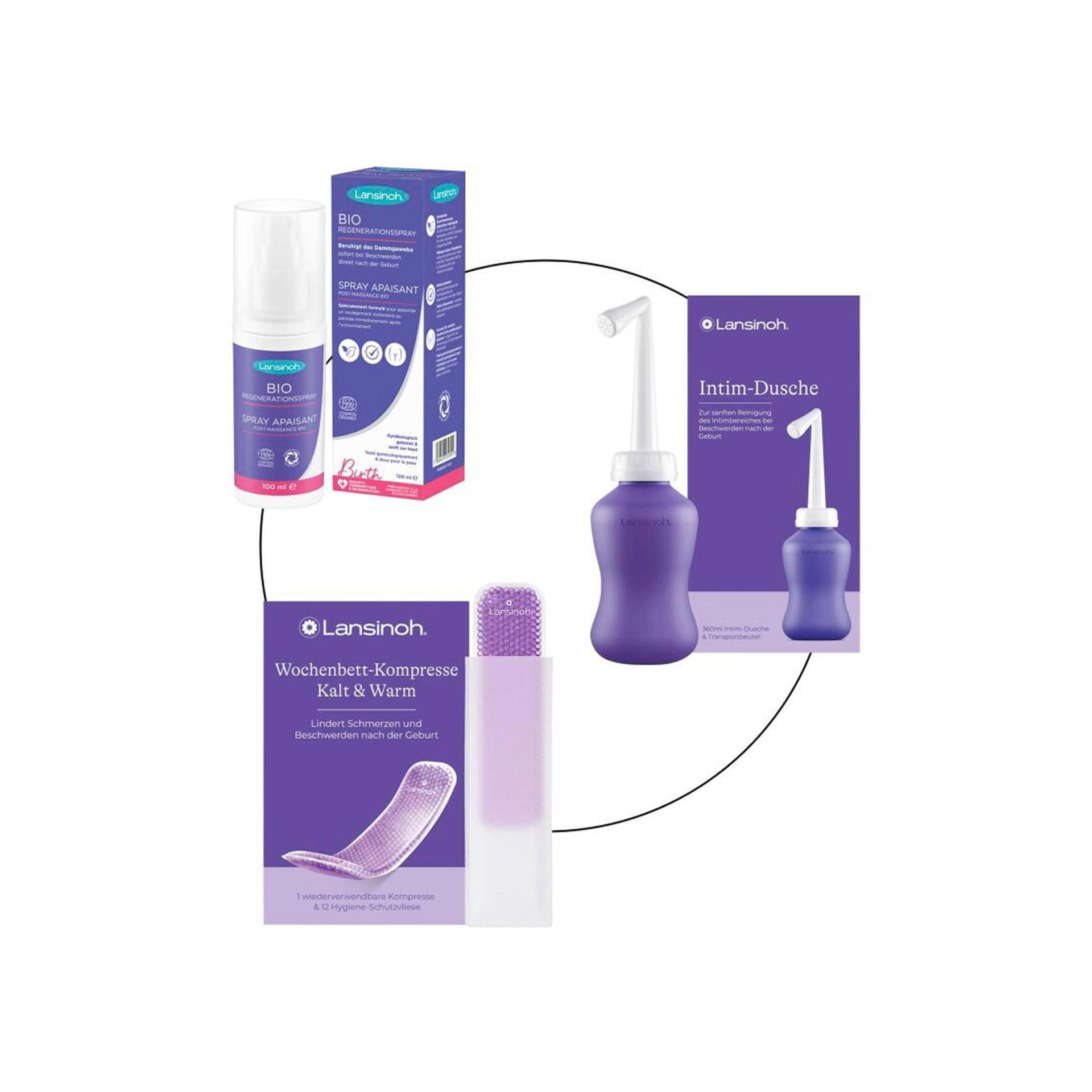 Lansinoh 3tlg. Bundle Wochenbett-Set von Lansinoh