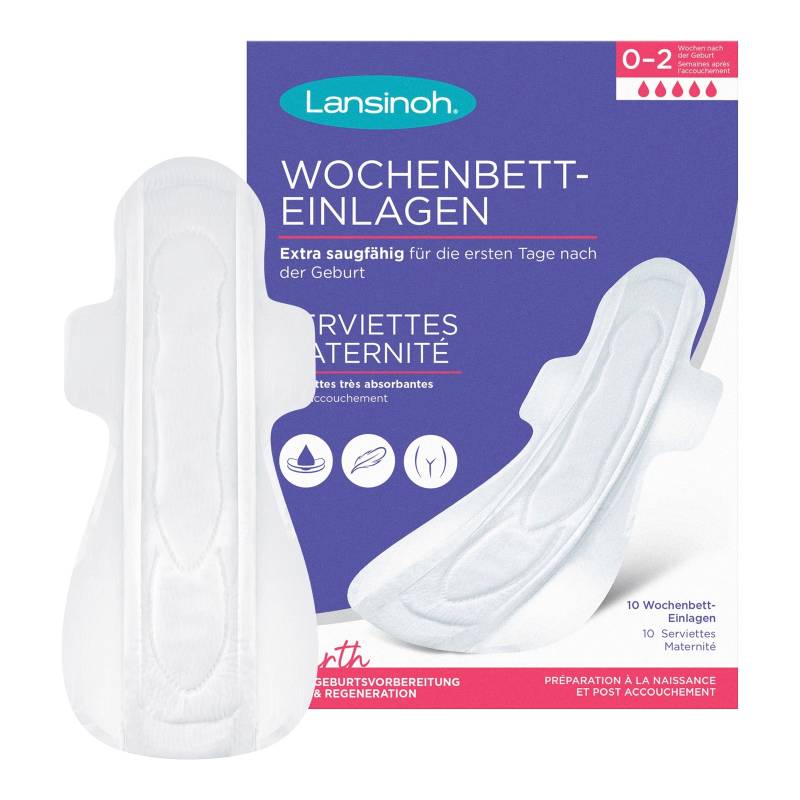 Lansinoh Wochenbetteinlagen 0-2 Wochen,10 Stück von Lansinoh