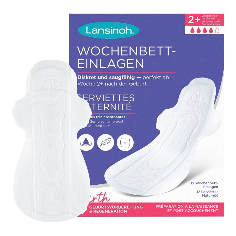 Lansinoh Wochenbetteinlagen 2+ Wochen, 12 Stück von Lansinoh