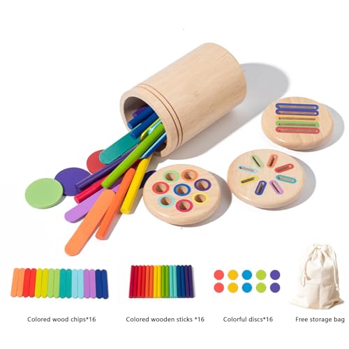 Lansls Montessori Spielzeug ab 1 2 3 jahr, Sensorik Spielzeug Holz Sortier und Stapelspielzeug Holzspielzeug Steckspiel, Farbe Form Sortierspiel Kinderspielzeug Lernspiele Geschenk für Kleinkinder (C) Lansls Montessori Spielzeug ab 1 2 3 jahr, Sensorik Spielzeug Holz Sortier und Stapelspielzeug Holzspielzeug Steckspiel, Farbe Form Sortierspiel Kinderspielzeug Lernspiele Geschenk für Kleinkinder (C) von Lansls