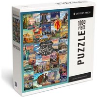 American Road Trip - 1000 Piece Puzzle von Lantern Press, Incorporated, Publishers