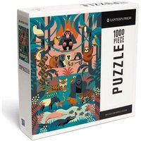 Jungle - Textured Geometric - 1000 Piece Puzzle Jungle - Textured Geometric - 1000 Piece Puzzle von Lantern Press, Incorporated, Publishers
