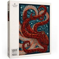 Octopus - Paper Mosaic - 1000 Piece Puzzle Octopus - Paper Mosaic - 1000 Piece Puzzle von Lantern Press, Incorporated, Publishers