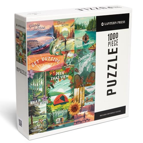 Lantern Press 1000 Teile Puzzle, Get Outside Series Collage Lantern Press 1000 Teile Puzzle, Get Outside Series Collage von Lantern Press
