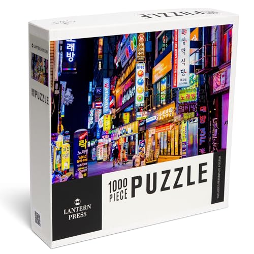 Lantern Press 1000 Teile Puzzle, Seoul, Südkorea, Neonlichter und Schilder bei Nacht Lantern Press 1000 Teile Puzzle, Seoul, Südkorea, Neonlichter und Schilder bei Nacht von Lantern Press