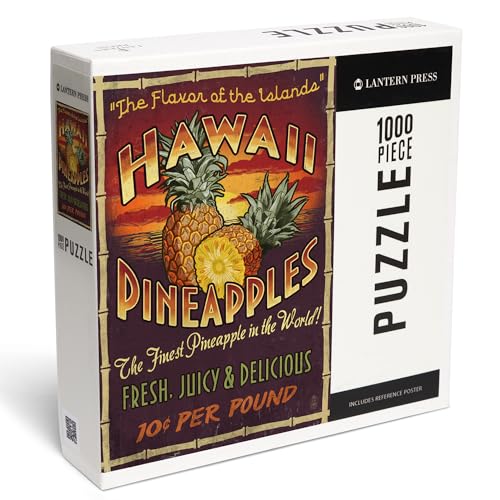 Lantern Press 1000 Teile Puzzle Hawaii Ananas Vintage Schild von Lantern Press